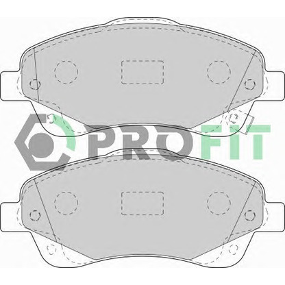 Photo Brake Pad Set, disc brake PROFIT 50001648C