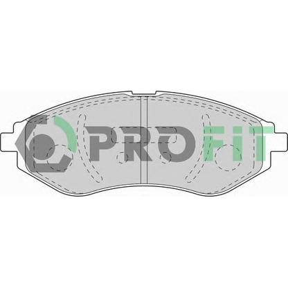 Photo Brake Pad Set, disc brake PROFIT 50001699