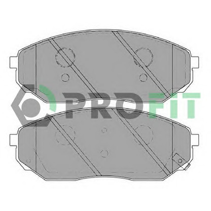 Фото Комплект тормозных колодок, дисковый тормоз PROFIT 50001735C