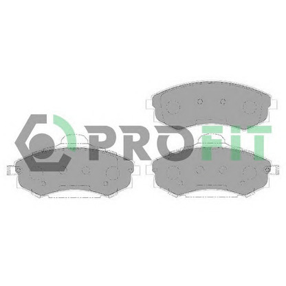 Фото Комплект тормозных колодок, дисковый тормоз PROFIT 50001737