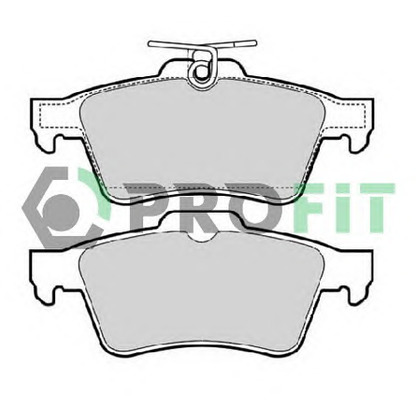 Photo Brake Pad Set, disc brake PROFIT 50001766