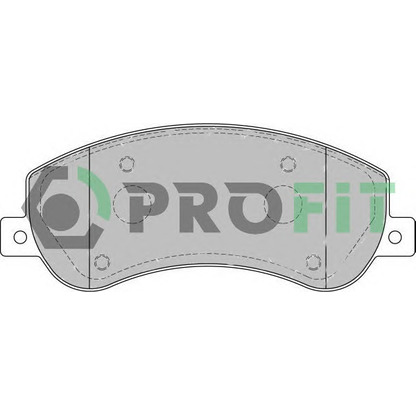 Фото Комплект тормозных колодок, дисковый тормоз PROFIT 50001928