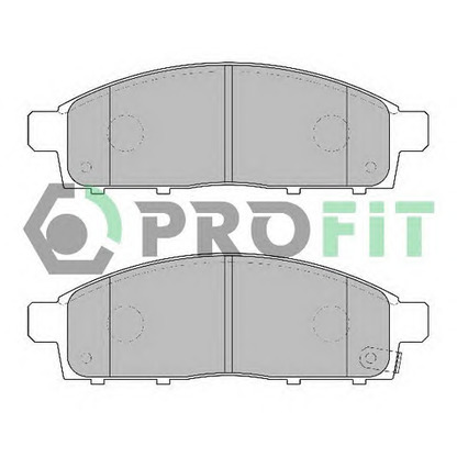 Photo Brake Pad Set, disc brake PROFIT 50002016