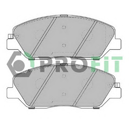 Photo Brake Pad Set, disc brake PROFIT 50002018C