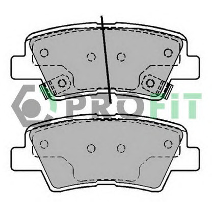 Foto Kit pastiglie freno, Freno a disco PROFIT 50002028