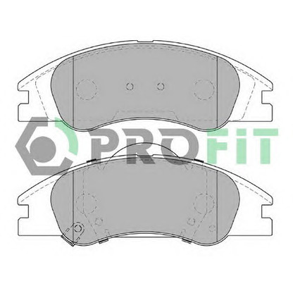 Фото Комплект тормозных колодок, дисковый тормоз PROFIT 50002050