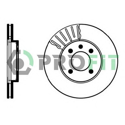 Zdjęcie Tarcza hamulcowa PROFIT 50100207