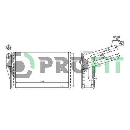 Photo Heat Exchanger, interior heating PROFIT PR0018N1