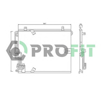 Foto Kondensator, Klimaanlage PROFIT PR0060C1