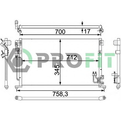 Photo Condenseur, climatisation PROFIT PR1601C1