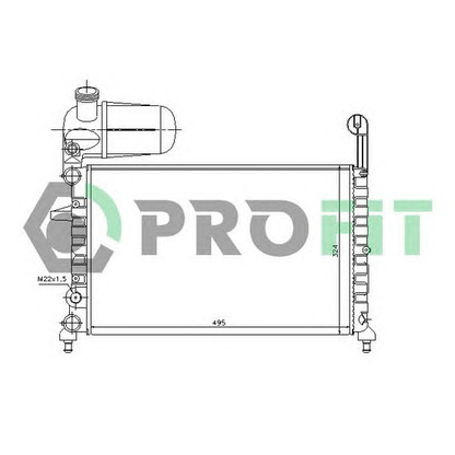 Photo Radiateur, refroidissement du moteur PROFIT PR2410A1