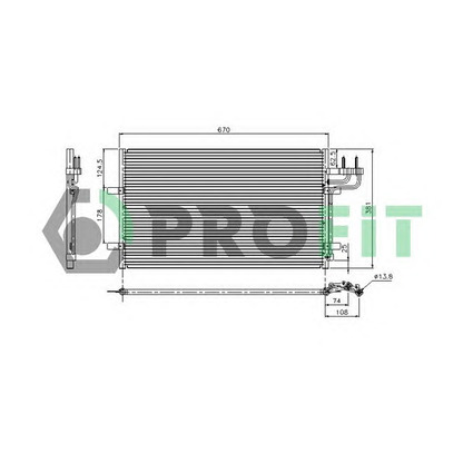 Photo Condenser, air conditioning PROFIT PR2537C1