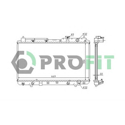 Foto Radiador, refrigeración del motor PROFIT PR2915A1