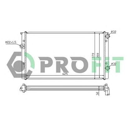 Foto Radiador, refrigeración del motor PROFIT PR9522A3