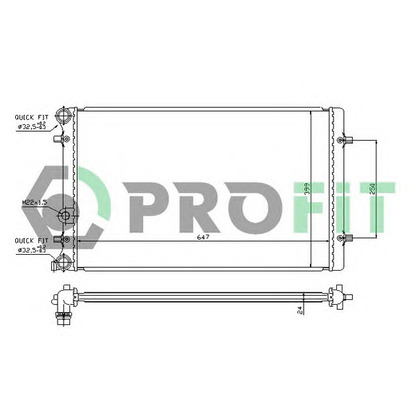 Foto Kühler, Motorkühlung PROFIT PR9523A2