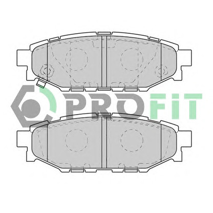 Photo Brake Pad Set, disc brake PROFIT 50001947