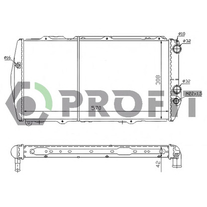 Photo Radiateur, refroidissement du moteur PROFIT PR0012A6