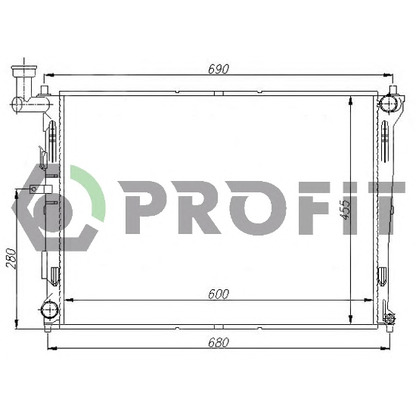 Photo Radiateur, refroidissement du moteur PROFIT PR2910A1