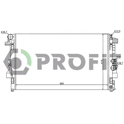 Photo Radiator, engine cooling PROFIT PR3560A3