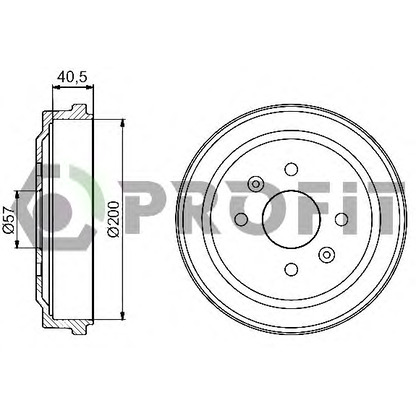 Photo Brake Drum PROFIT 50200005