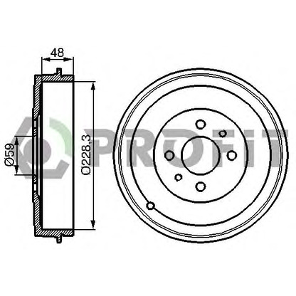 Photo Brake Drum PROFIT 50200017