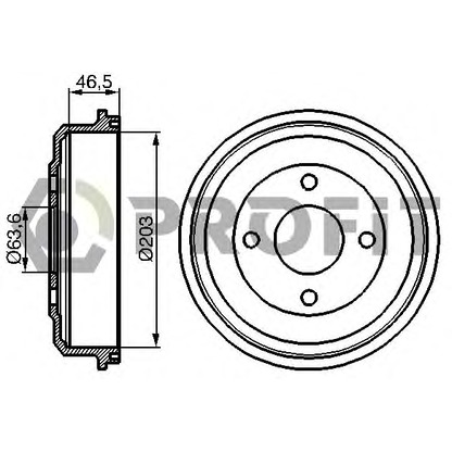 Photo Brake Drum PROFIT 50200027