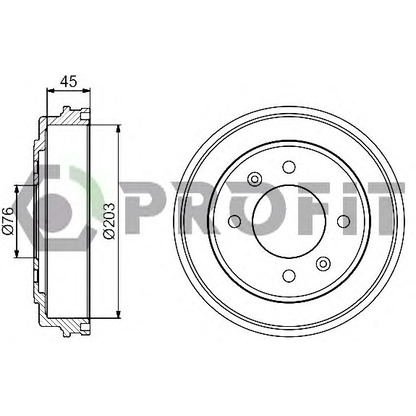 Photo Tambour de frein PROFIT 50200041