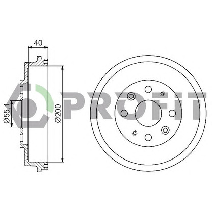 Photo Tambour de frein PROFIT 50200050