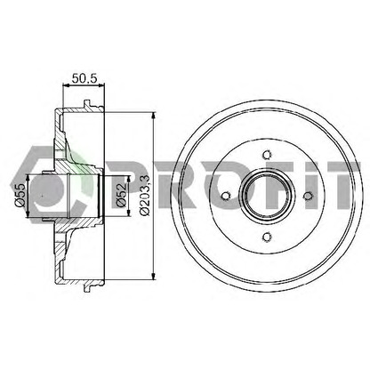 Photo Tambour de frein PROFIT 50200072