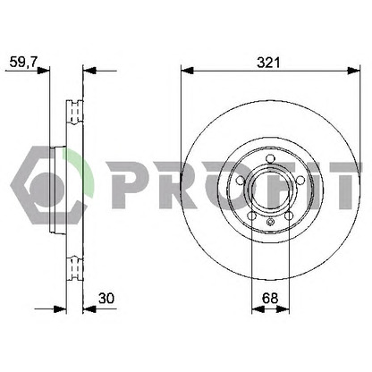 Foto Disco  freno PROFIT 50101277