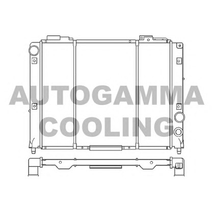 Photo Radiator, engine cooling AUTOGAMMA 100023