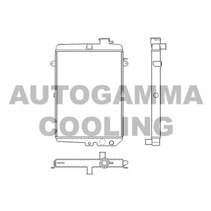 Zdjęcie Chłodnica, układ chłodzenia silnika AUTOGAMMA 100038