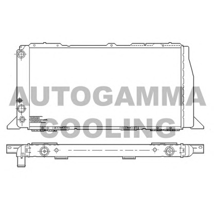 Photo Radiator, engine cooling AUTOGAMMA 100045