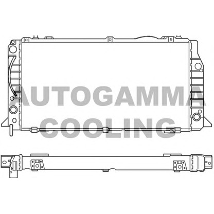 Foto Radiador, refrigeración del motor AUTOGAMMA 100049