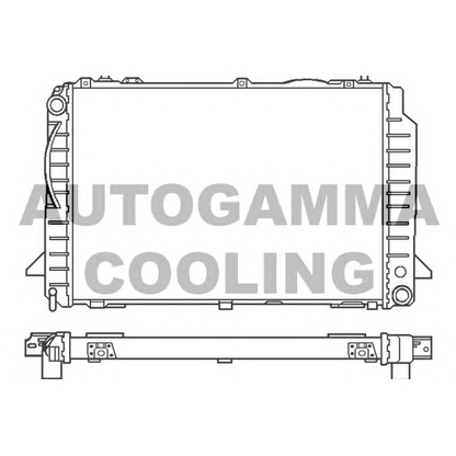 Photo Radiator, engine cooling AUTOGAMMA 100050