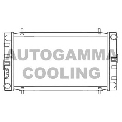 Photo Radiator, engine cooling AUTOGAMMA 100072