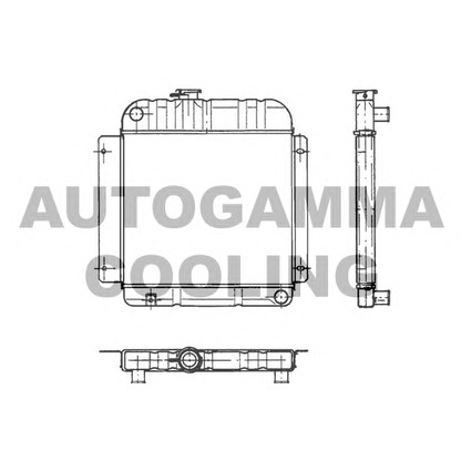 Foto Radiador, refrigeración del motor AUTOGAMMA 100080