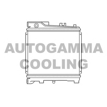 Photo Radiator, engine cooling AUTOGAMMA 100095