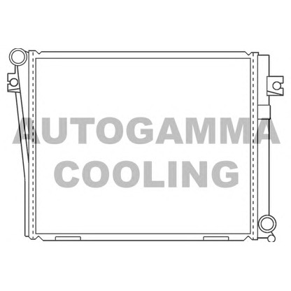 Photo Radiator, engine cooling AUTOGAMMA 100120