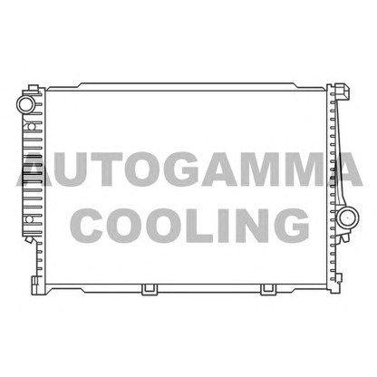 Photo Radiator, engine cooling AUTOGAMMA 100133
