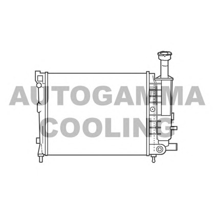 Фото Радиатор, охлаждение двигателя AUTOGAMMA 100148