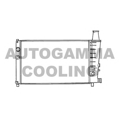 Photo Radiator, engine cooling AUTOGAMMA 100166