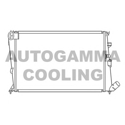 Foto Radiador, refrigeración del motor AUTOGAMMA 100202