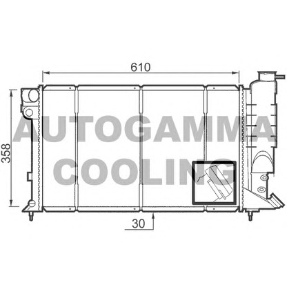 Zdjęcie Chłodnica, układ chłodzenia silnika AUTOGAMMA 100228