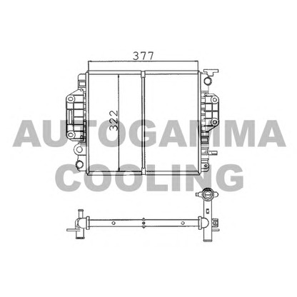 Photo Radiateur, refroidissement du moteur AUTOGAMMA 100243