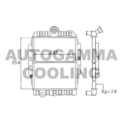 Photo Radiateur, refroidissement du moteur AUTOGAMMA 100244