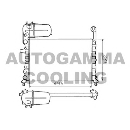 Foto Radiatore, Raffreddamento motore AUTOGAMMA 100307