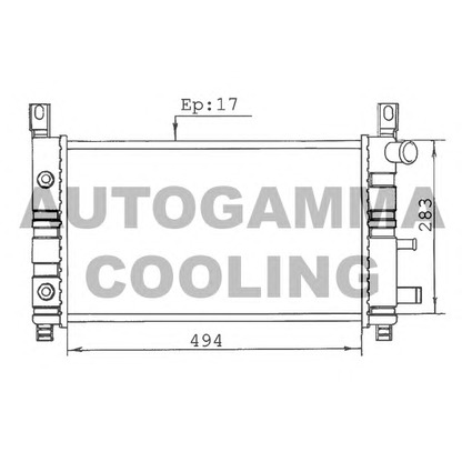 Foto Kühler, Motorkühlung AUTOGAMMA 100353