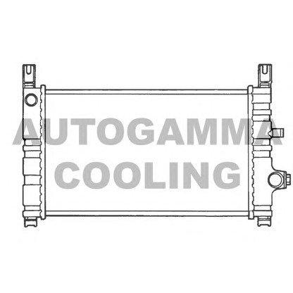 Photo Radiator, engine cooling AUTOGAMMA 100355