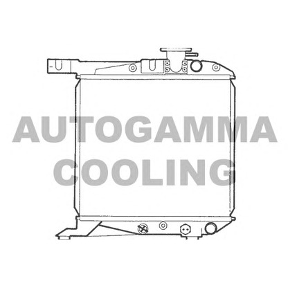 Photo Radiator, engine cooling AUTOGAMMA 100412